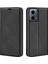 Motorola Moto G45 5G/G34 5g Kılıf Pu Deri Stand Görünüm Manyetik Korumalı Telefon Kılıfı-Siyah (Yurt Dışından) 1