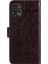 Motorola Moto G72 4g Darbeye Dayanıklı Telefon Kılıfı Baskılı Mandala Çiçek Desenli Telefon Standı Kılıfı Cüzdan-Kahverengi (Yurt Dışından) 5