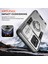 Motorola Moto E13 4g Kılıf Kickstand Pc+Tpu Telefon Kılıfı Sürgülü Lens Kapağı-Gri (Yurt Dışından) 4