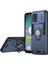 Motorola Moto E13 4g Kılıf Kickstand Pc + Tpu Telefon Kılıfı Kayar Lens Kapağı-Mavi (Yurt Dışından) 1