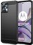 Motorola Moto G13 4G/G23 4g Için Darbeye Dayanıklı Cep Telefonu Kılıfı, Fırçalanmış Karbon Fiber Dokulu Çizilmez Telefon Kılıfı-Siyah (Yurt Dışından) 1
