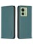 Bınfen Color BF18 Motorola Edge 40 5g Deri Kapaklı Otomatik Emici Manyetik Telefon Kılıfı Kart Tutucu Ile-Yeşil (Yurt Dışından) 1