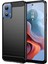 Motorola Moto G45 5G/G34 5g Fırçalanmış Tpu Kılıf Karbon Fiber Doku Telefon Kılıfı-Siyah (Yurt Dışından) 1