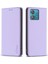 Bınfen Color BF18 Motorola Edge 40 Neo 5g Kılıf Pu Deri Telefon Kılıfı Kart Yuvaları Ile-Mor (Yurt Dışından) 1