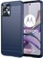 Motorola Moto G13 4G/G23 4g Için Darbeye Dayanıklı Cep Telefonu Kılıfı, Fırçalanmış Karbon Fiber Dokulu Çizilmez Telefon Kılıfı-Mavi (Yurt Dışından) 1