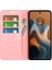 Motorola Moto G45 5G/G34 5g Kılıf Pu Deri Stand Görünüm Manyetik Korumalı Telefon Kılıfı-Pembe (Yurt Dışından) 2