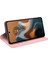 Motorola Moto G45 5G/G34 5g Kılıf Pu Deri Stand Görünüm Manyetik Korumalı Telefon Kılıfı-Pembe (Yurt Dışından) 3