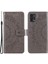 Motorola Moto G72 4g Darbeye Dayanıklı Telefon Kılıfı Baskılı Mandala Çiçek Desenli Telefon Standı Kılıfı Cüzdan-Gri (Yurt Dışından) 1