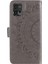 Motorola Moto G72 4g Darbeye Dayanıklı Telefon Kılıfı Baskılı Mandala Çiçek Desenli Telefon Standı Kılıfı Cüzdan-Gri (Yurt Dışından) 5