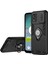 Motorola Moto E13 4g Kılıf Kickstand Pc + Tpu Telefon Kılıfı Sürgülü Lens Kapağı-Siyah (Yurt Dışından) 1
