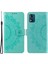Motorola Moto E13 4g Cep Telefonu Kılıfı Baskılı Mandala Çiçek Desenli Cüzdan Standı Telefon Kılıfı Askılı-Yeşil (Yurt Dışından) 1