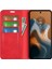 Motorola Moto G45 5G/G34 5g Kılıf Pu Deri Stand Görünüm Manyetik Korumalı Telefon Kılıfı-Kırmızı (Yurt Dışından) 2