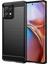 Motorola Moto X40 5G/EDGE+(2023)/EDGE 40 Pro 5g Düşme Koruması Karbon Fiber Doku Tpu Koruyucu Telefon Kılıfı Fırçalanmış Cep Telefonu Kılıfı-Siyah (Yurt Dışından) 1