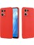 Oppo Reno8 4g Sıvı Silikon Telefon Kılıfı Yumuşak Astarlı Düşmeye Dayanıklı Kılıf Kayışlı-Kırmızı (Yurt Dışından) 2