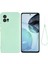 Motorola Moto G72 4g Için Telefon Kılıfı, Çarpışma Önleyici Sıvı Silikon + Yumuşak Astar Koruyucu Arka Kapak ve Kayış - Yeşil (Yurt Dışından) 1