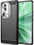Oppo RENO11 Pro 5g (KÜRESEL)/RENO11 (Çin) 5g Tpu Kılıf Fırçalanmış Telefon Kılıfı Karbon Fiber Doku-Siyah (Yurt Dışından) 1