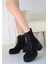 Emilla Siyah Süet Bağcıklı Bot 1