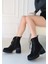 Emilla Siyah Süet Bağcıklı Bot 3