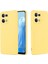 Oppo Reno7 4G/F21 Pro 4g Için Sıvı Silikon Telefon Kılıfı, Kalınlaştırıcı Tasarım Yumuşak Mikrofiber Astar Yastık Çizilmez Koruyucu Kılıf-Sarı (Yurt Dışından) 2