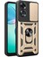 Oppo A60 4g Kılıf Kayar Kamera Kapağı Pc + Tpu Ayaklı Telefon Kılıfı-Altın (Yurt Dışından) 1