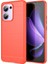 Oppo RENO13 F 5g Kılıf Koruyucu Telefon Kapağı Karbon Fiber Doku Fırçalanmış-Kırmızı (Yurt Dışından) 1
