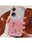 Kadem Simli Telefon Kılıfı Oppo A98 5g Rhinestone Çiçek Tpu Degrade Arka Kılıf-Gül Altın (Yurt Dışından) 2