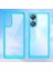 Oppo A58 5g Için Cep Telefonu Kabuğu, Toz Önleyici Tpu + Akrilik Telefon Kılıfı Koruyucu Kapak - Şeffaf Mavi (Yurt Dışından) 2