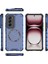 Oppo RENO12 Pro 5g (Küresel) Manyetik Kılıf Petek Doku Çift Katmanlı Tpu+Pc Telefon Kılıfı-Mavi (Yurt Dışından) 5