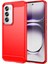 Oppo RENO12 Pro 5g (Global) Kılıf Karbon Fiber Doku Fırçalanmış Tpu Telefon Kılıfı-Kırmızı (Yurt Dışından) 1