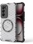 Oppo RENO12 Pro 5g (Küresel) Manyetik Kılıf Petek Dokulu Çift Katmanlı Tpu+Pc Telefon Kılıfı-Şeffaf (Yurt Dışından) 1