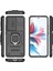 Oppo RENO11 F 5g Kılıf Halka Kickstand Pc + Tpu Arka Kabuk Sürgülü Kamera Kapağı-Siyah (Yurt Dışından) 5
