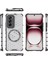 Oppo RENO12 5g (Küresel) Manyetik Kılıf Honeycomb Hibrit Serisi Tpu+Pc Telefon Kılıfı-Şeffaf (Yurt Dışından) 5