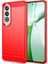 Oppo K12 Tpu Kılıf Çizilmez Karbon Fiber Doku Ekleme Telefon Kılıfı-Kırmızı (Yurt Dışından) 1