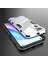 Oppo Reno7 5g (Global) Sert Pc + Yumuşak Tpu Telefon Arka Kapak Koruyucu Kılıf Kickstand ile Düşmeye Karşı Telefon Kılıfı - Beyaz (Yurt Dışından) 5