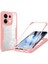 Oppo RENO13 5g (Küresel) Kılıf Akrilik + Tpu Şeffaf Telefon Kılıfı Pet Ekran Filmi ile - Pembe (Yurt Dışından) 1