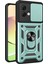 Motorola Moto G84 5g Kılıf Sürgülü Lens Kapağı Pc+Tpu Ayaklı Cep Telefonu Kılıfı-Yeşil (Yurt Dışından) 1