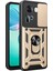 Oppo RENO11 5g (Global) Kılıf Kickstand Pc + Tpu Telefon Kabuğu Kayar Kamera Kapağı - Altın (Yurt Dışından) 1