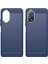 Oppo A38 4G/A18 4g Kılıf Çizilmez Telefon Kılıfı Karbon Fiber Doku Tpu Telefon Kabuğu-Mavi (Yurt Dışından) 5