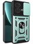 Motorola Edge 40 Neo 5g Kılıf Sürgülü Lens Kapağı Pc + Tpu Ayaklı Cep Telefonu Kılıfı-Yeşil (Yurt Dışından) 1