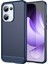 Oppo RENO13 5g(Global)Kılıf Koruyucu Telefon Kapağı Karbon Fiber Doku Fırçalanmış-Mavi (Yurt Dışından) 1