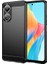 Oppo A58 4g Için Telefon Kabuğu, Karbon Fiber Doku Telefon Kılıfı Yumuşak Tpu Fırçalanmış Kapak-Siyah (Yurt Dışından) 1