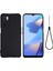 Mikrofiber Astar Darbeye Dayanıklı Hassas Kesik Düz Renk Sıvı Silikon Telefon Kılıfı ve Oppo A16/A16S (Küresel) Için Kullanışlı Kayış - Siyah (Yurt Dışından) 1