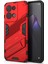 Oppo Reno8 5g (Küresel Sürüm)/oppo Reno8 5g Düşme Korumalı Sert Pc Darbeye Dayanıklı Tpu Çizilmez Telefon Kılıfı Kickstand Ile-Kırmızı (Yurt Dışından) 1