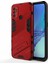 Oppo A53 4g-Kırmızı Için Kickstand ile Darbeye Dayanıklı Pc + Tpu Hibrit Telefon Kılıfı (Yurt Dışından) 1