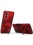 Oppo A57 4G/A57S 4g Combo Pc+Tpu Arka Kılıf Eller Serbest Destekli Şok Emici Kılıf-Kırmızı (Yurt Dışından) 3