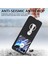 Motorola Razr 40 Ultra 5g Kılıf Halka Kickstand Pc Telefon Kılıfı Temperli Cam Arka Ekran Filmi-Siyah (Yurt Dışından) 5