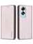 Bınfen Color BF18 Oppo A60 4g Cep Telefonu Kılıfı Manyetik Pu Deri Telefon Kılıfı Kart Yuvaları Ile-Gül Altını (Yurt Dışından) 1