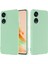 Oppo Reno8 T 5g/a1 Pro 5g Sıvı Silikon Yumuşak Astarlı Kılıf Çizilmez Telefon Kılıfı Kayışlı-Yeşil (Yurt Dışından) 2