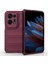 Oppo Find N2 5g Sert Pc Telefon Kılıfı Darbe Emici Arka Kapak-Şarap Kırmızısı (Yurt Dışından) 5