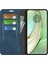 Motorola Edge 40 5g Pu Deri Cilt Dokunuşlu Cüzdan Standlı Telefon Kılıfı-Mavi Için Manyetik Otomatik Emici Flip Kılıf (Yurt Dışından) 2